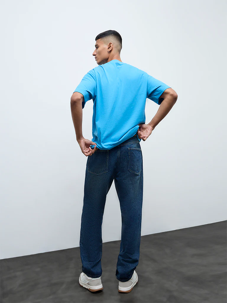 Nuon Blue Relaxed-Fit Mid-Rise Jeans - Image 5