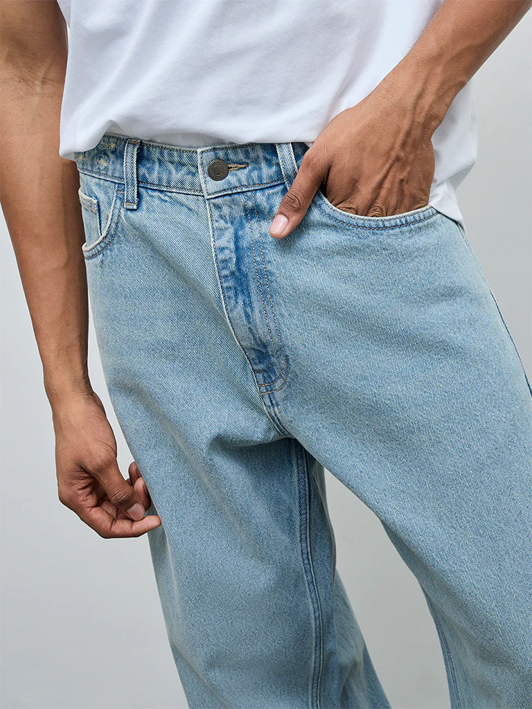 Nuon Blue Relaxed-Fit Mid-Rise Jeans - Image 3