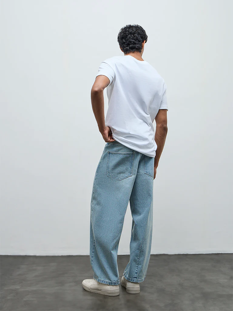 Nuon Blue Relaxed-Fit Mid-Rise Jeans - Image 4