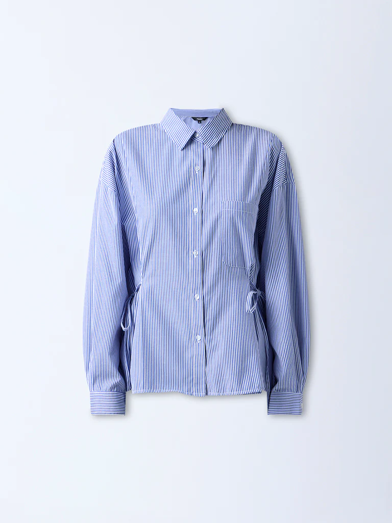 Nuon Blue Striped Shirt - Image 5