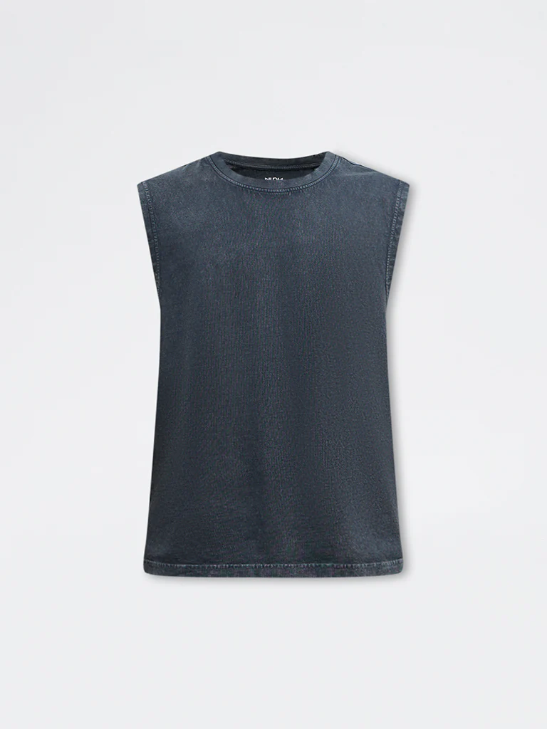 Nuon Charcoal Relaxed-Fit Cotton T-Shirt - Image 5