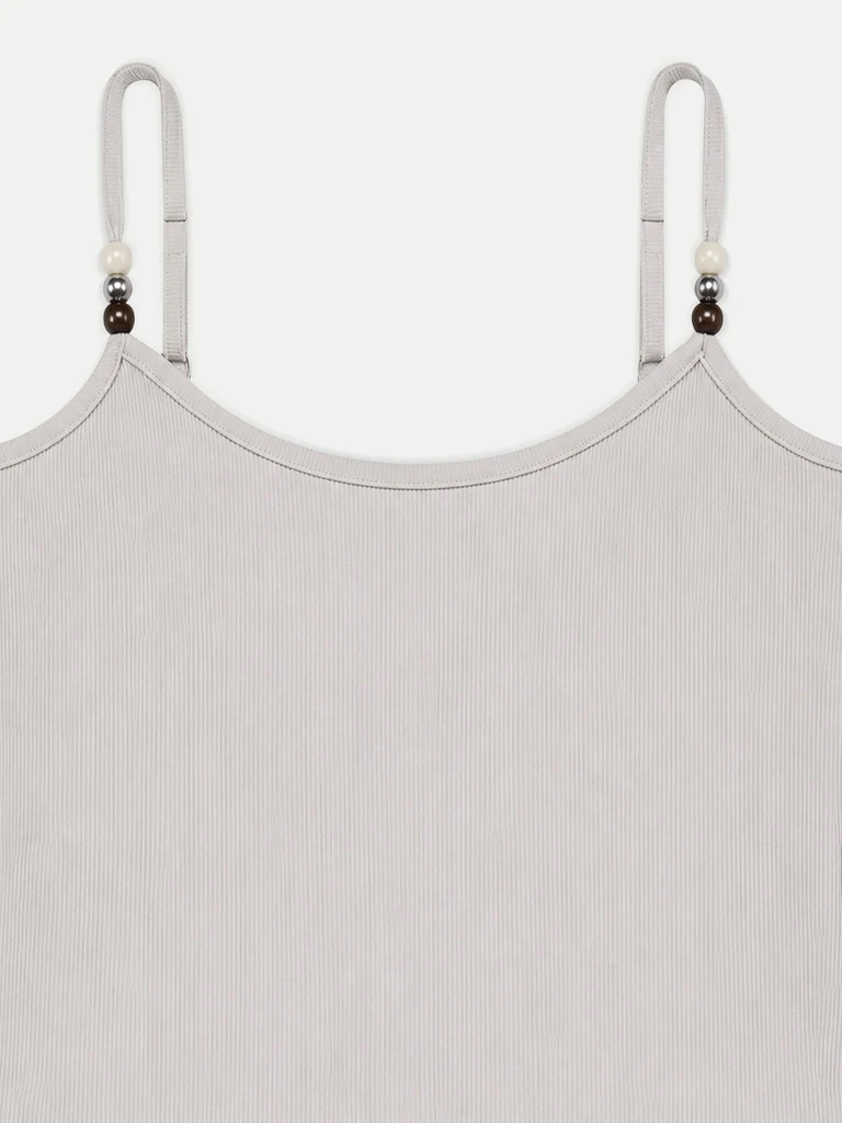Nuon Cream Ribbed Top - Image 7
