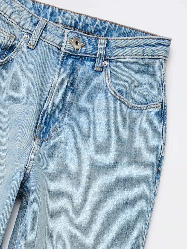 Nuon Light Blue High-Rise Jeans - Image 3
