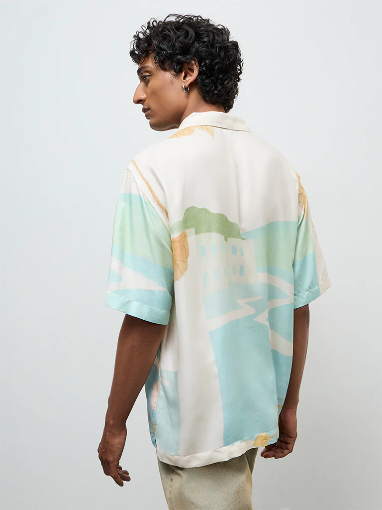 Nuon Multicolor Printed Relaxed-Fit Shirt - Image 4
