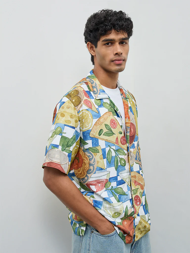 Nuon Multicolor Printed Relaxed-Fit Shirt - Image 2