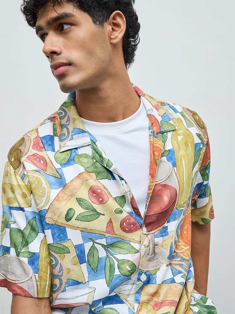 Nuon Multicolor Printed Relaxed-Fit Shirt - Image 3