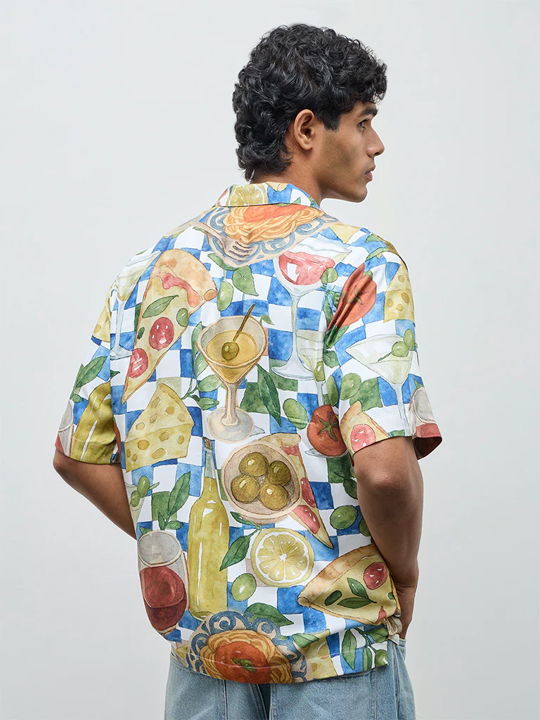 Nuon Multicolor Printed Relaxed-Fit Shirt - Image 4