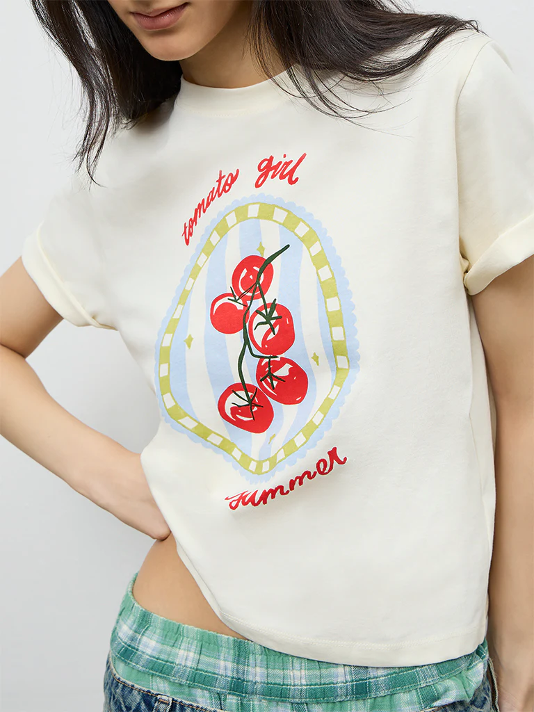 Nuon Off-White Graphic Printed Cotton T-Shirt - Image 3