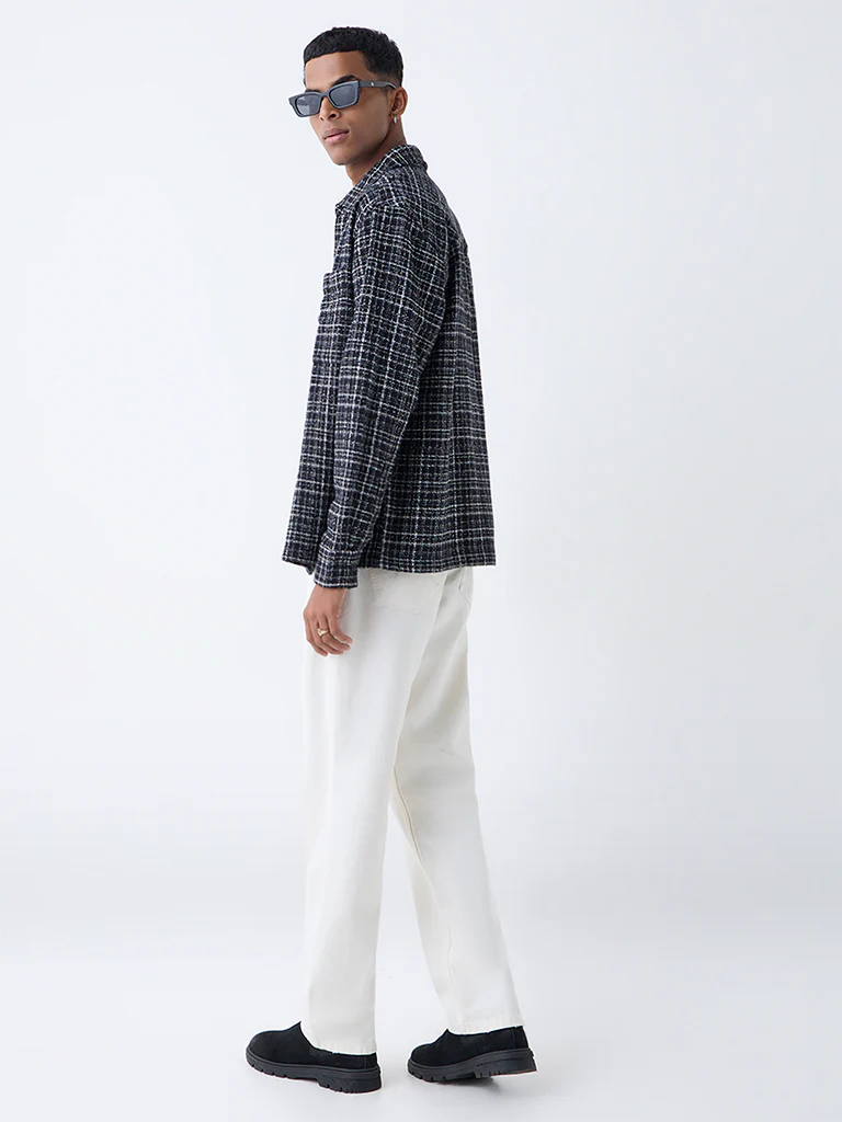 Nuon Off-White Relaxed-Fit Mid-Rise Jeans - Image 4
