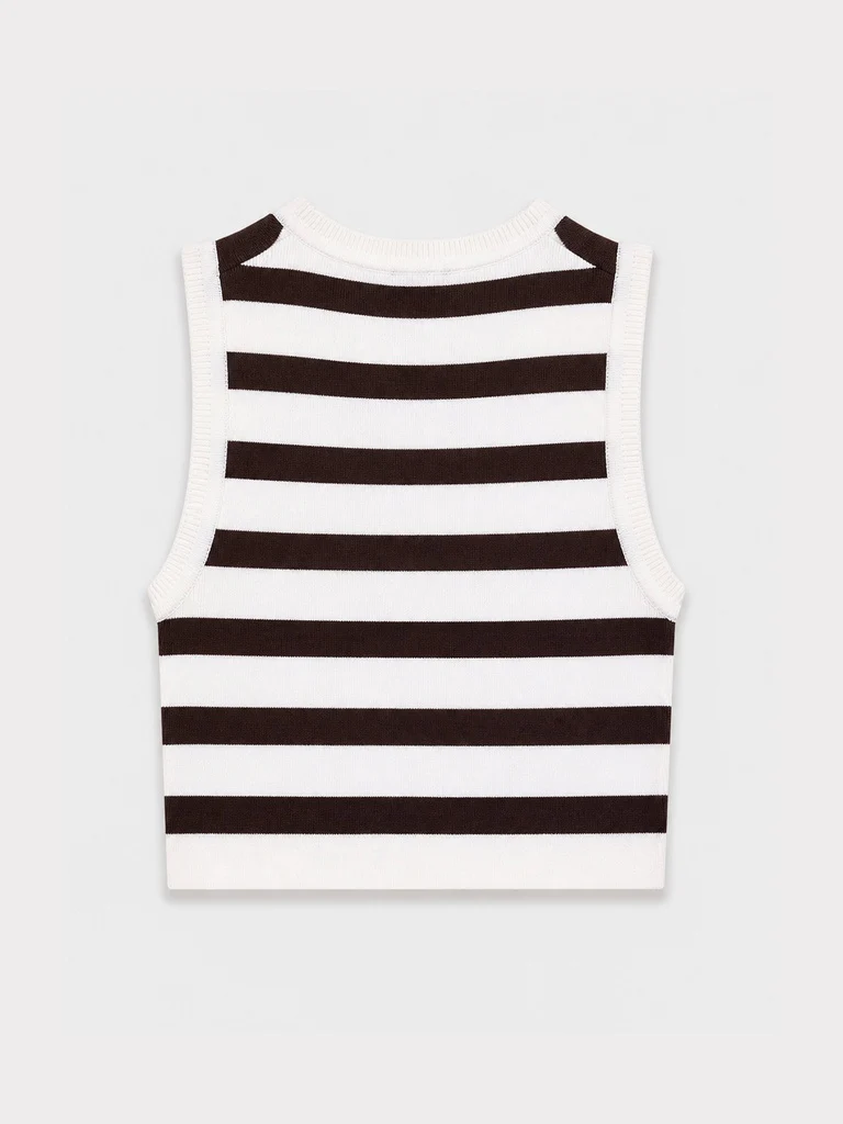 Nuon Off-White Striped Top - Image 6