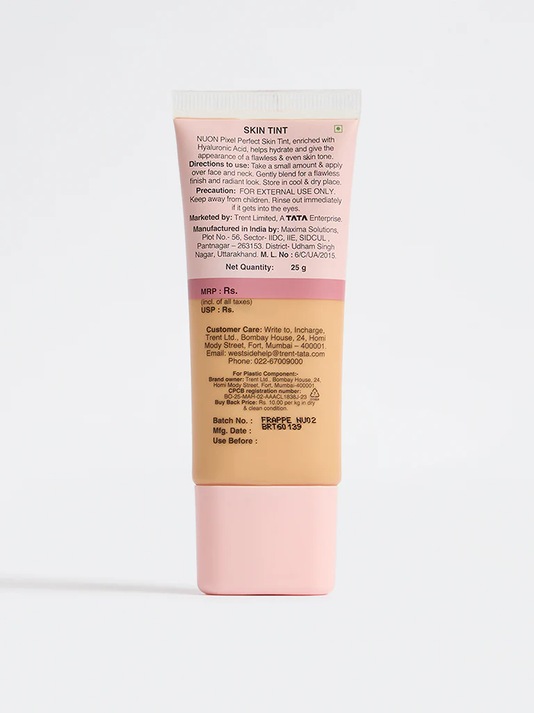 Nuon Pixel Perfect Frappe NU02 Skin Tint - 25 gm - Image 3