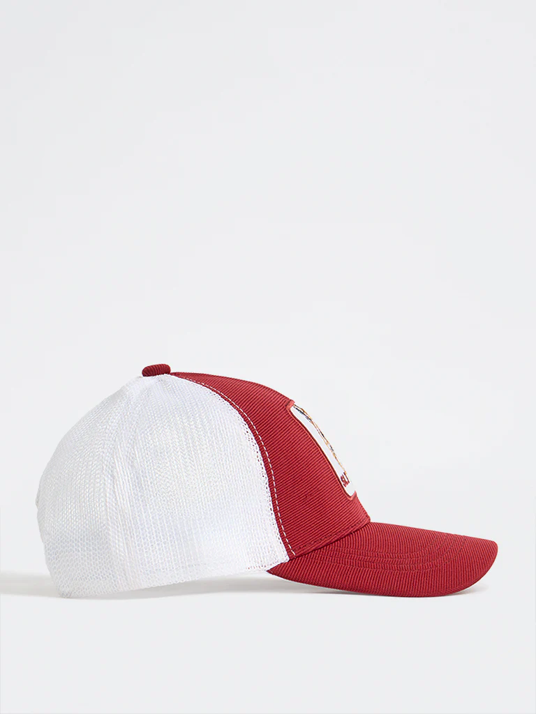 Nuon Red Animal Embroidered Trucker Cap - Image 2