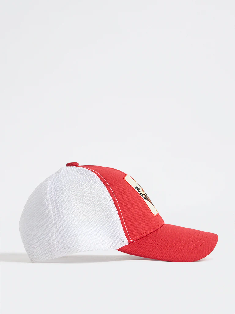 Nuon Red Bird Design Trucker Cap - Image 2