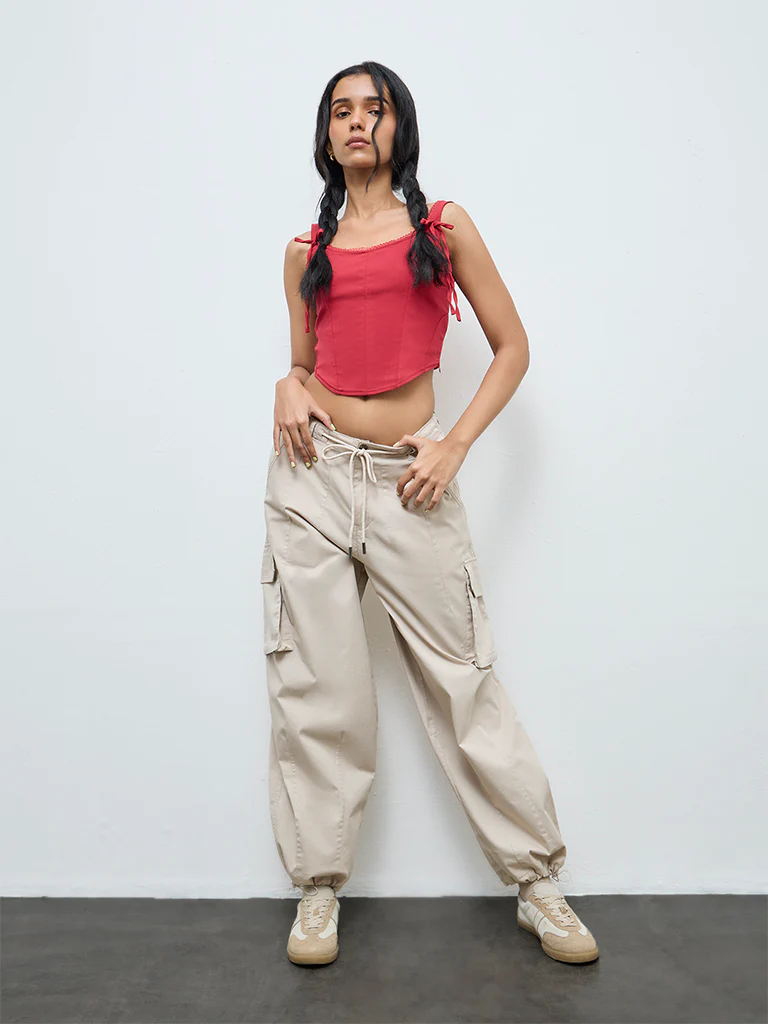 Nuon Red Bustier Top - Image 2