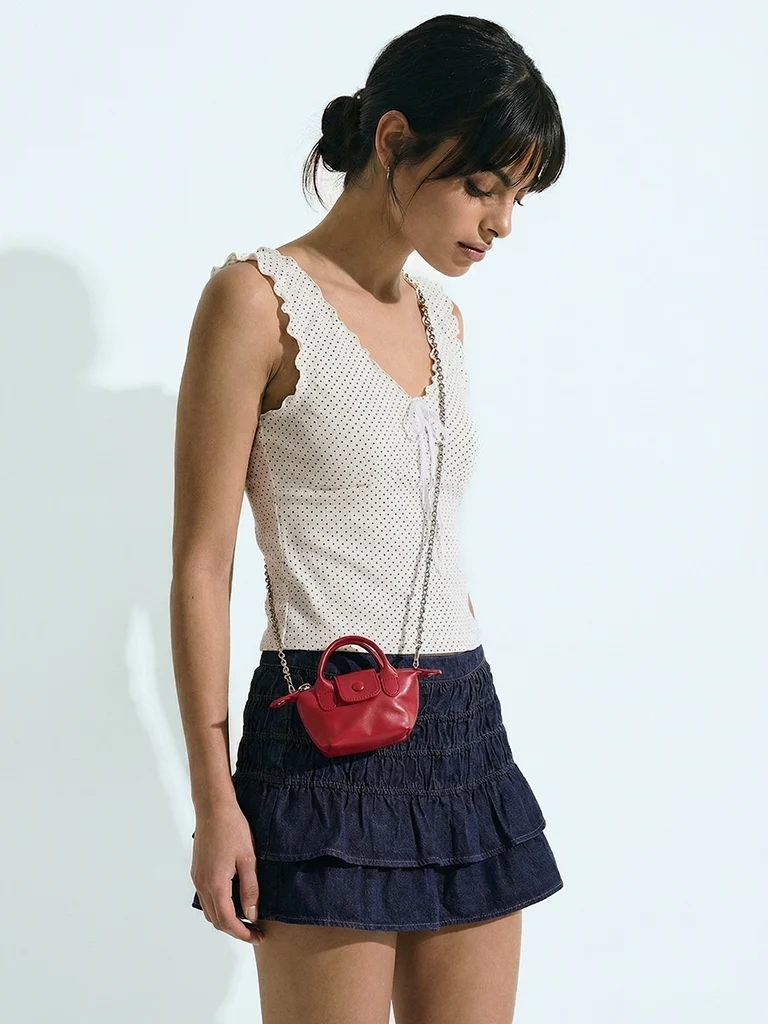 Nuon White Polka Dot Top - Image 2