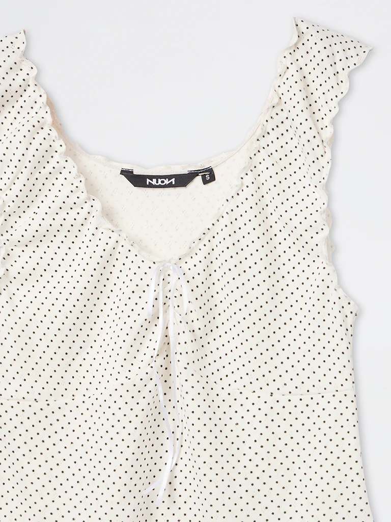 Nuon White Polka Dot Top - Image 7