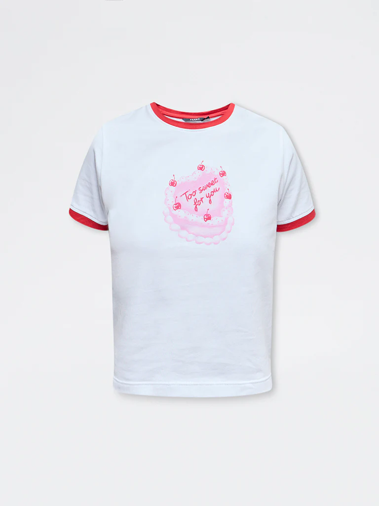 Nuon White Printed Cotton-Blend T-Shirt - Image 5