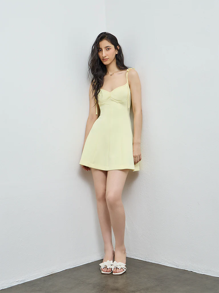 Nuon Yellow A-Line Dress
