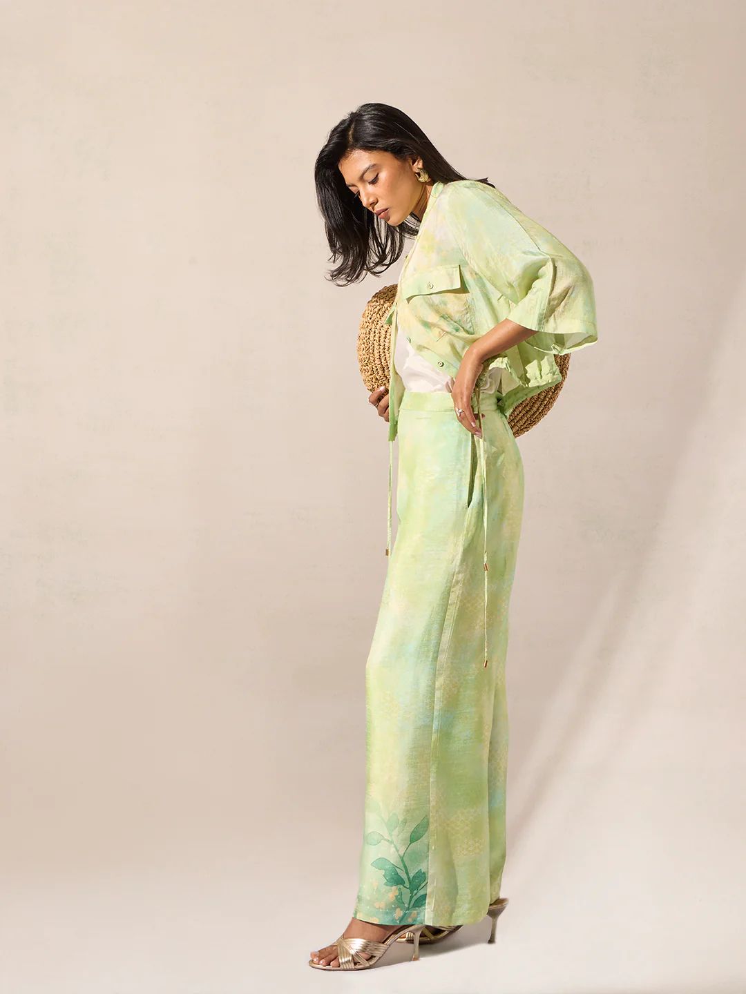 Printed Co-ord Set - Green