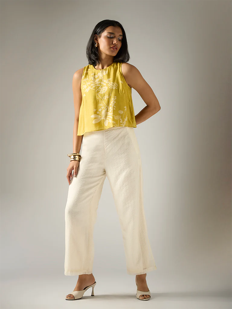 Printed Crop Top β Yellow - Image 2