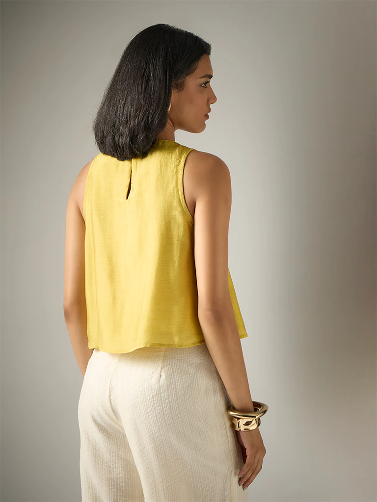 Printed Crop Top β Yellow - Image 4