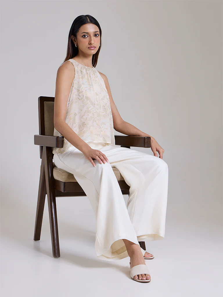 Printed Top β Ivory