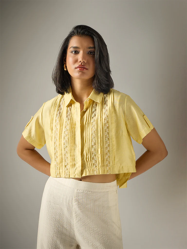 Shirt with Camisole β Yellow