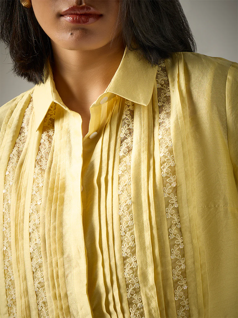 Shirt with Camisole β Yellow - Image 3