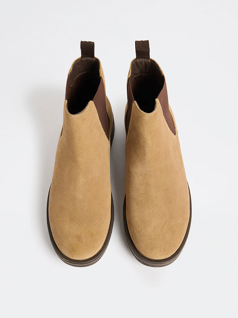 SOLEPLAY Beige Suede Leather Boots - Image 3