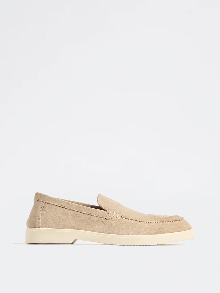 SOLEPLAY Beige Suede Loafers - Image 2