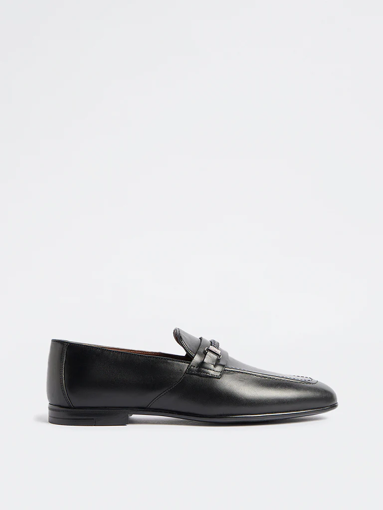 SOLEPLAY Black Braided Penny Loafers