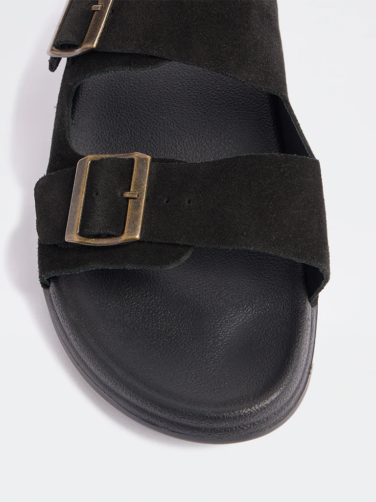 SOLEPLAY Black Dual-Strap Slip-On Sandals - Image 3