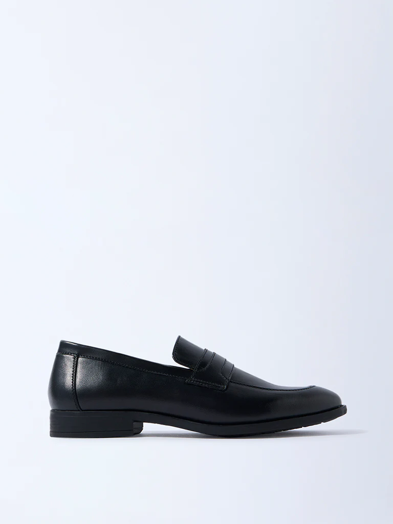 SOLEPLAY Black Penny Loafers