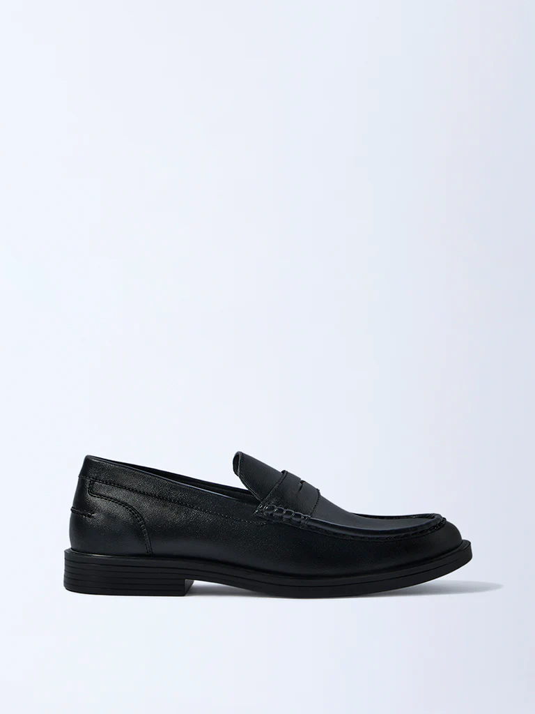 SOLEPLAY Black Penny Loafers
