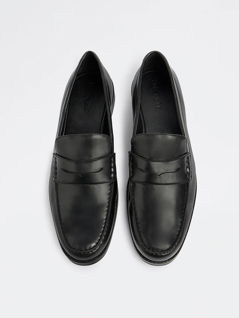 SOLEPLAY Black Penny Loafers - Image 3