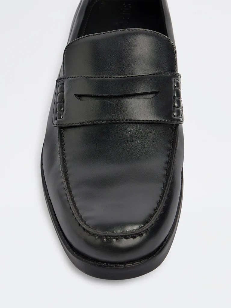SOLEPLAY Black Penny Loafers - Image 4