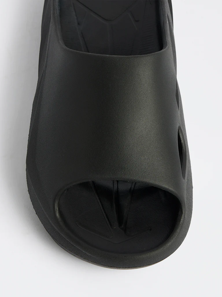 SOLEPLAY Black Sports Slides - Image 4
