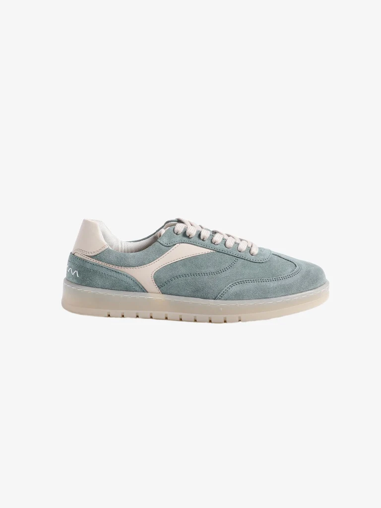 SOLEPLAY Blue Suede Textured Sneakers