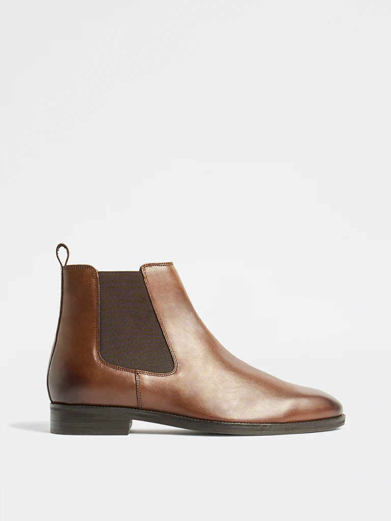SOLEPLAY Brown Faux Leather Chelsea Boots - Image 2