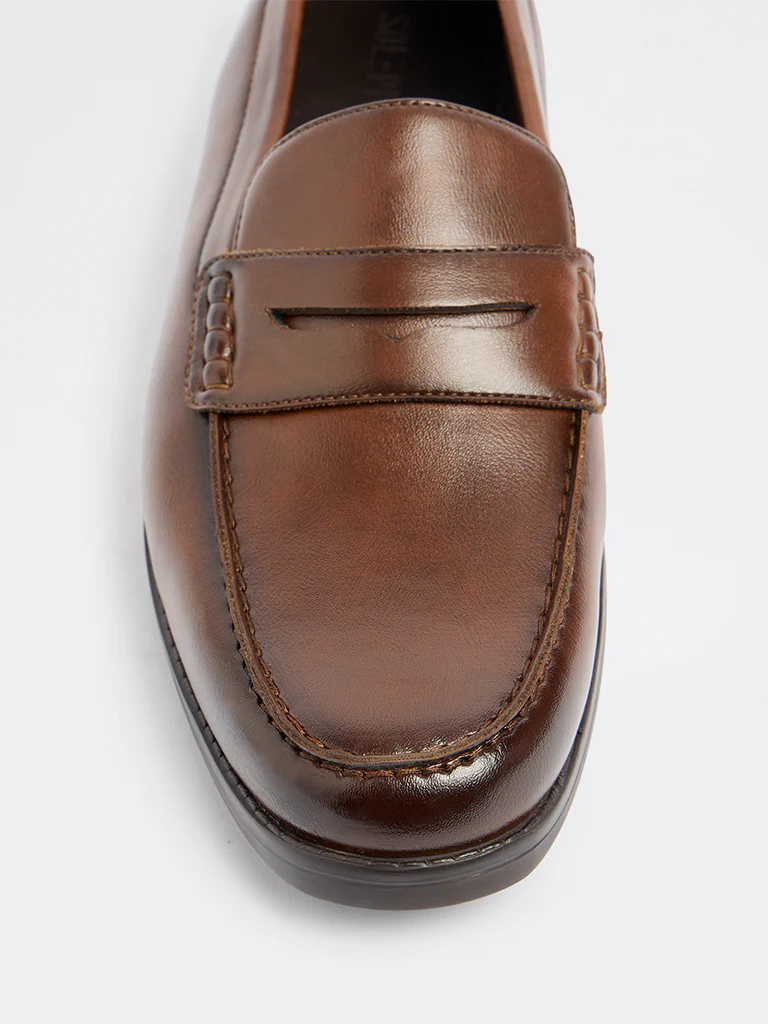 SOLEPLAY Brown Penny Loafers - Image 4