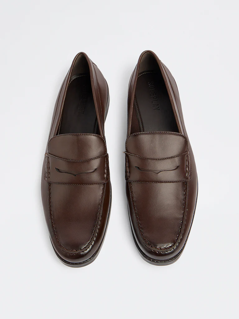 SOLEPLAY Brown Penny Loafers - Image 3