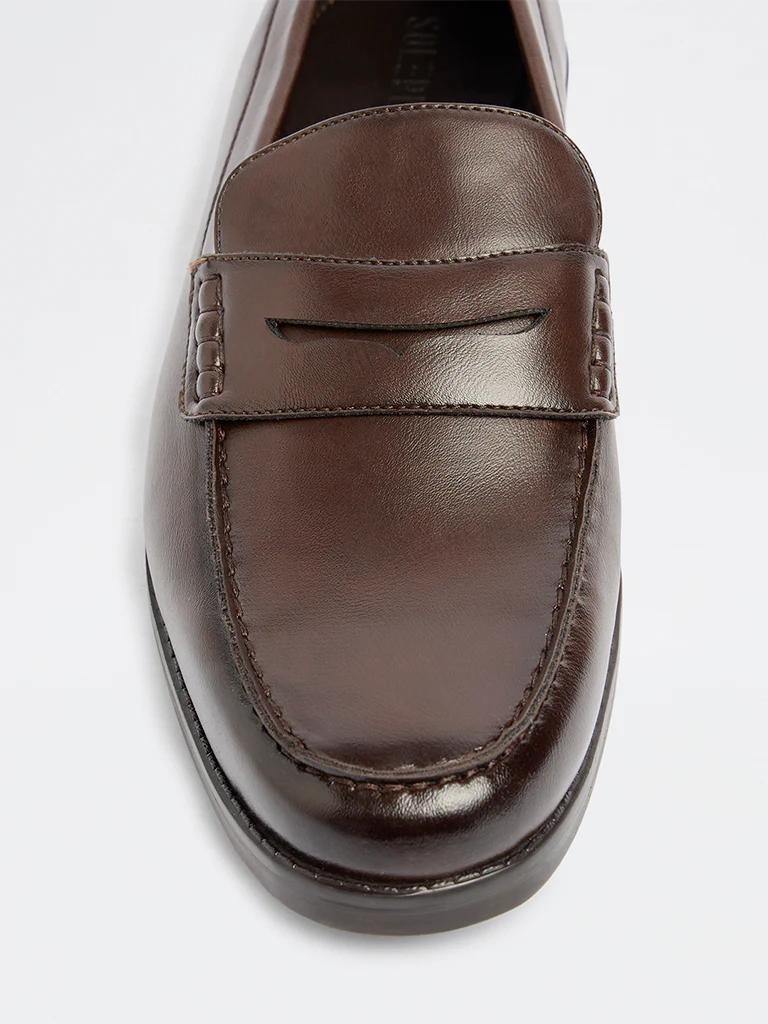 SOLEPLAY Brown Penny Loafers - Image 4