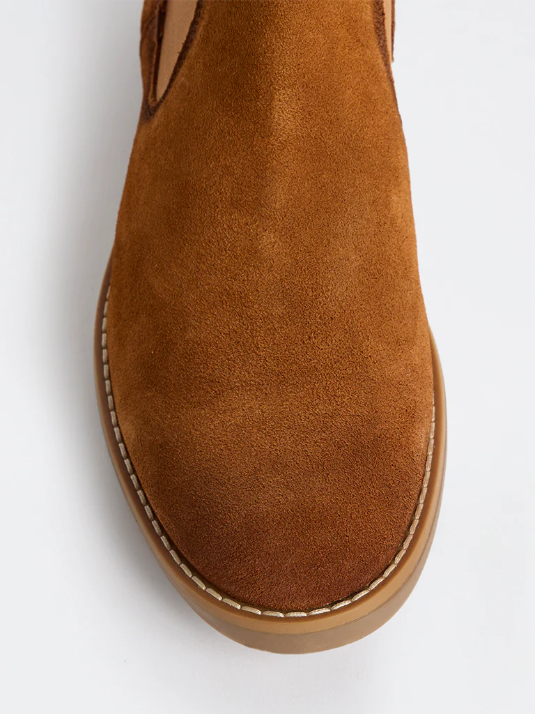 SOLEPLAY Brown Suede Chelsea Boots - Image 4