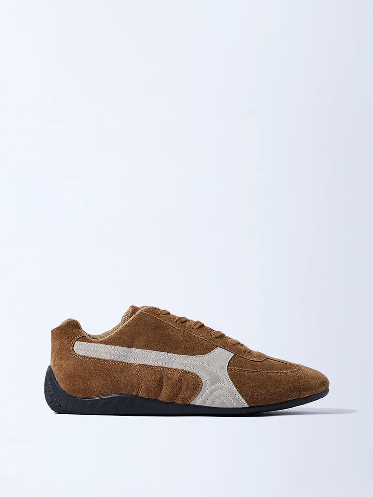 SOLEPLAY Brown Suede Leather Sneakers - Image 2