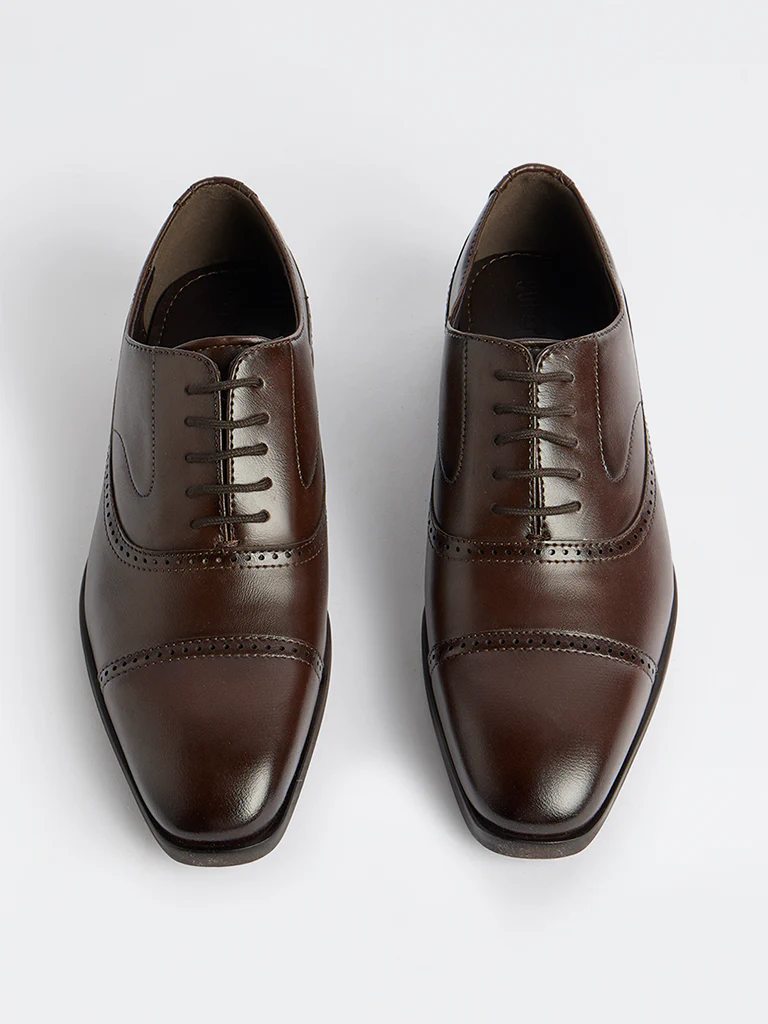 SOLEPLAY Dark Brown Oxford Shoes - Image 3