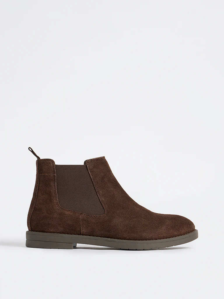 SOLEPLAY Dark Brown Suede Chelsea Boots - Image 2