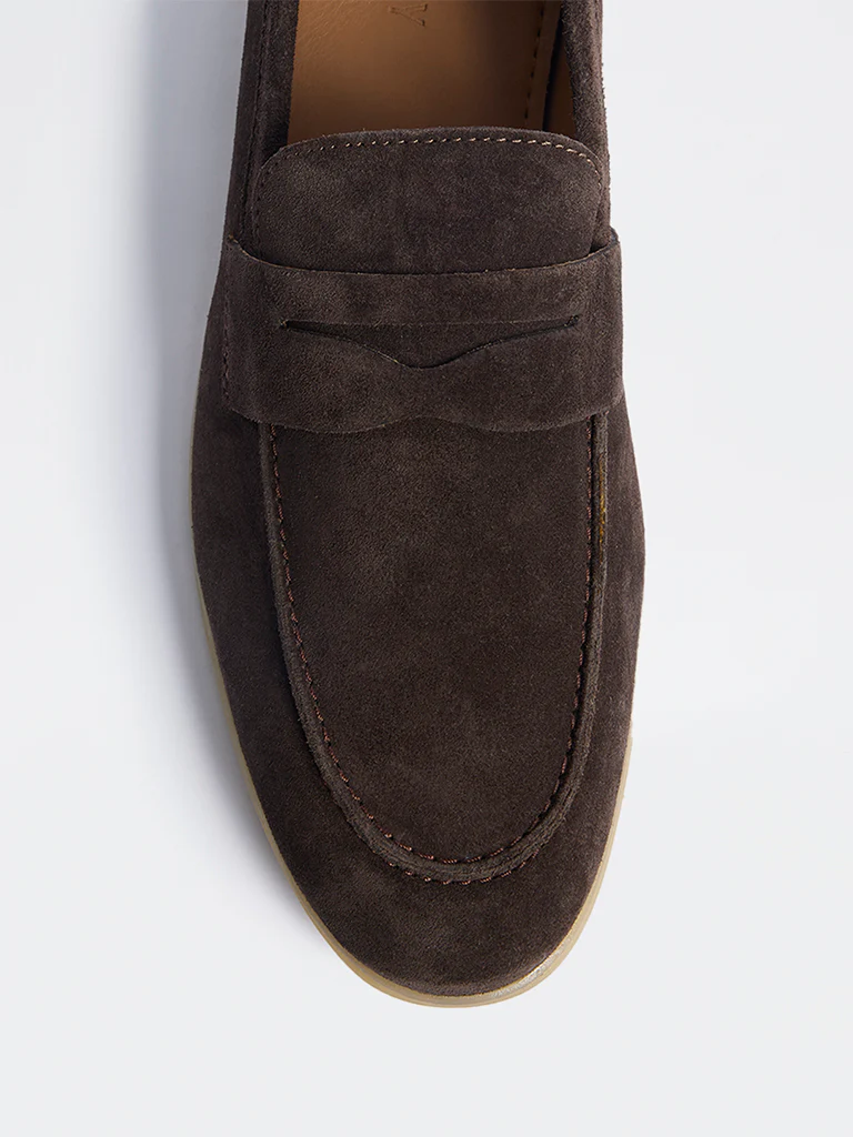 SOLEPLAY Dark Brown Suede Loafers - Image 3