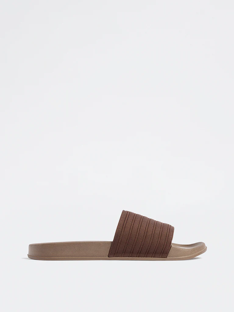 SOLEPLAY Dark Brown Textured Pool Slides