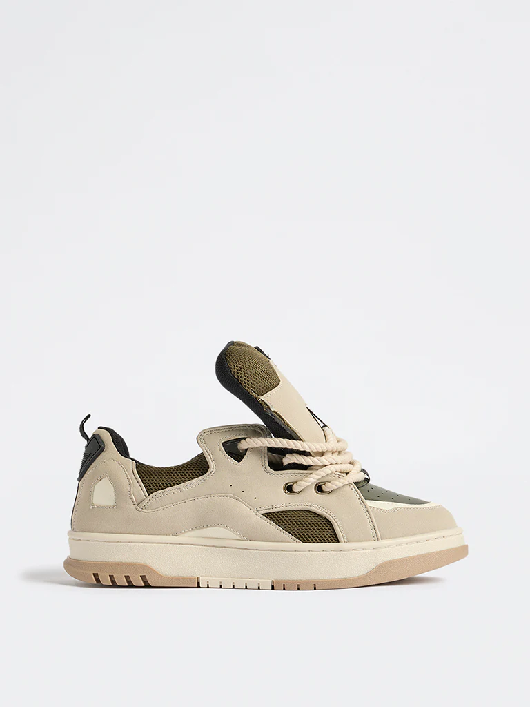 SOLEPLAY Grey Colour-Blocked Chunky Sneakers - Image 2
