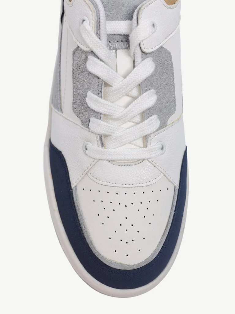SOLEPLAY Navy Perforated Lace-Up Sneakers - Image 4